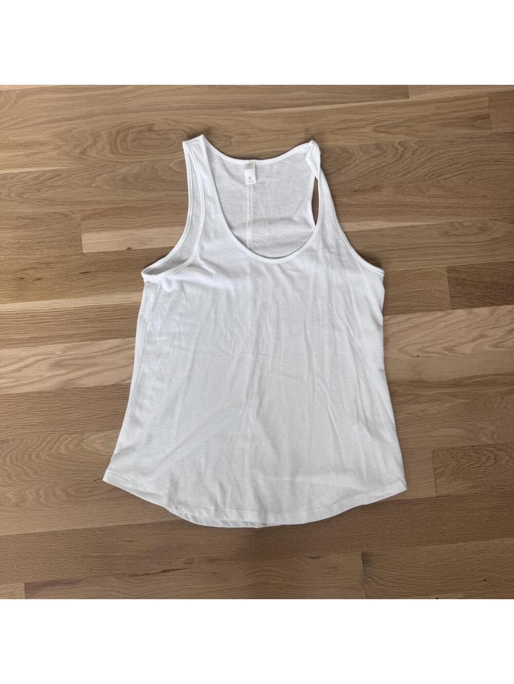 Alternative Apparel White Racerback Tank Top Women’s XL Basic Casual